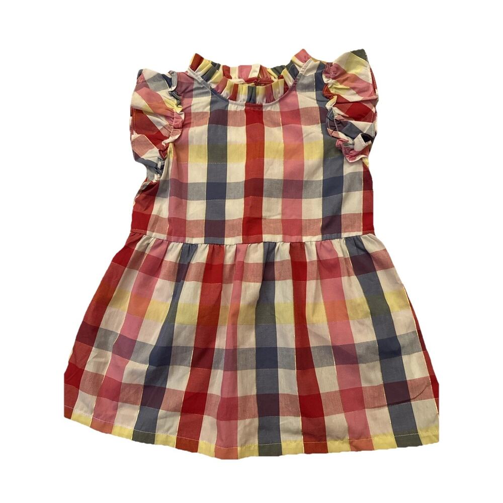 Preowned Penelope Mack Size 7 Girls Plaid Fancy Shirt